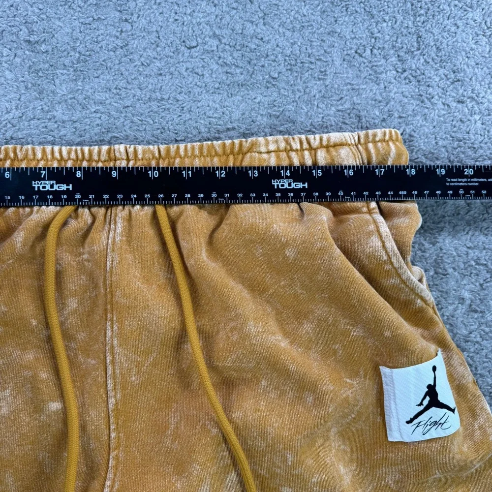 Jordan Essentials Flight Mens Acid Wash Fleece Pants Mustard DR3089-712 XXL NWT